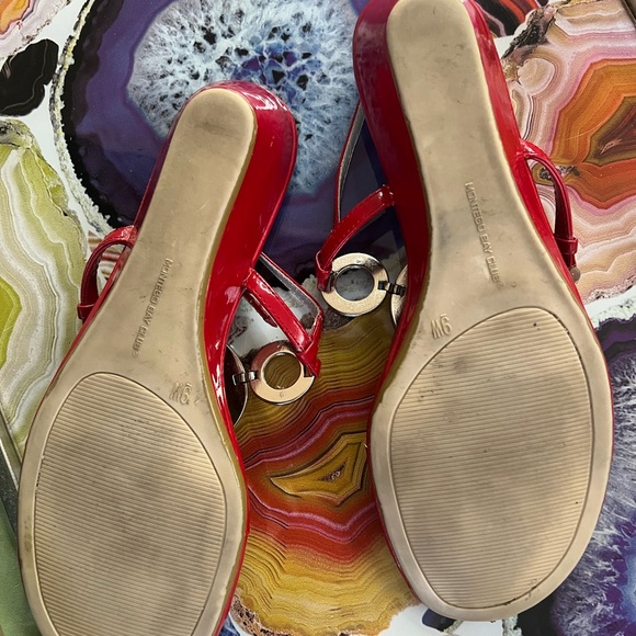 Y2K Montego Bay Club Red Sandals - Picture 3 of 4